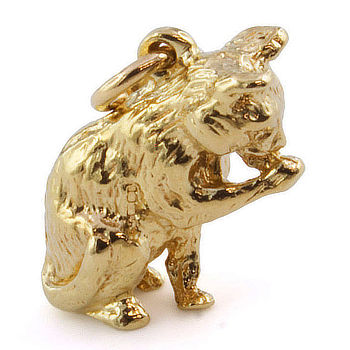 9ct Gold 5.9g Cat Charm